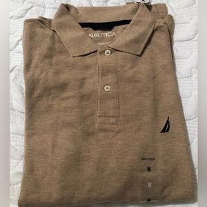 New Nautical long sleeve polo shirt size medium